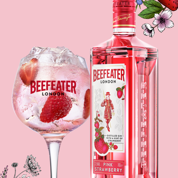 Beefeater Pink Strawberry Flavoured Gin Beefeater Gin